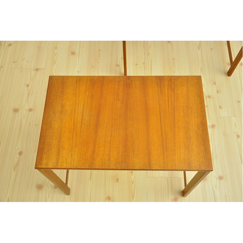 Vintage danish 2 nesting tables in teakwood 1960s