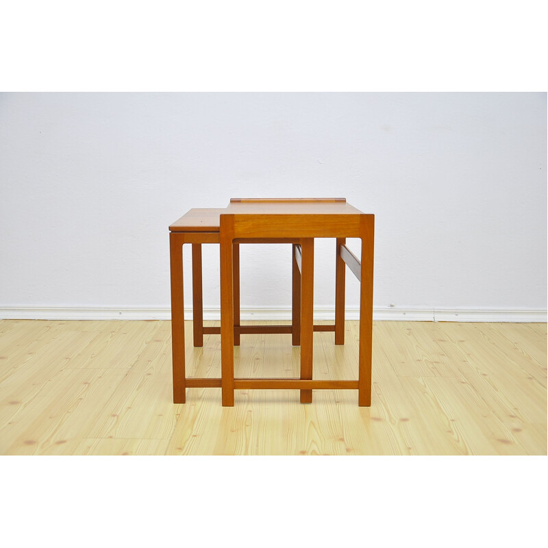 Vintage danish 2 nesting tables in teakwood 1960s