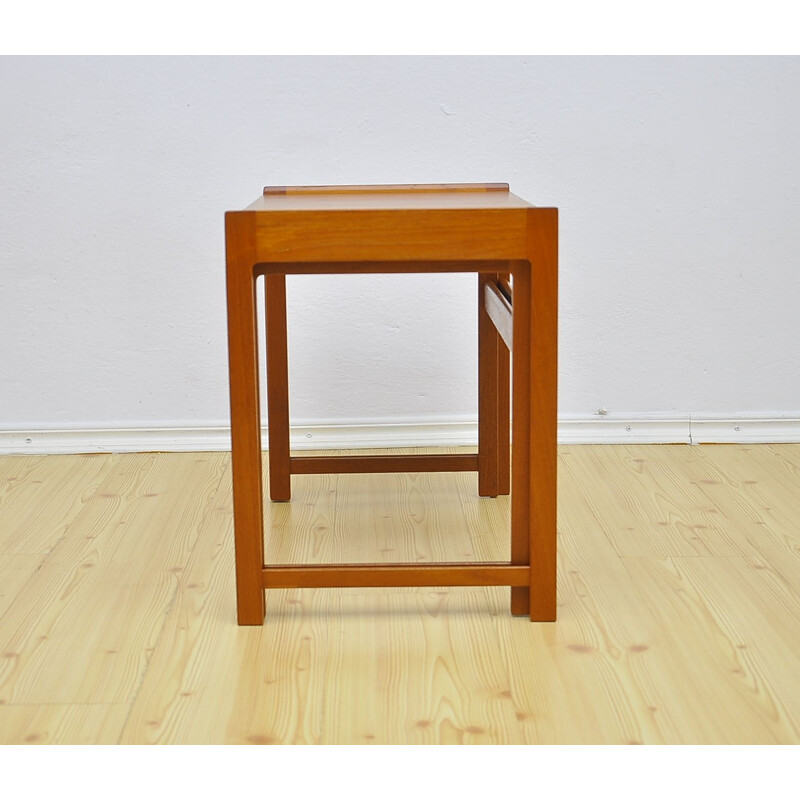 Vintage danish 2 nesting tables in teakwood 1960s