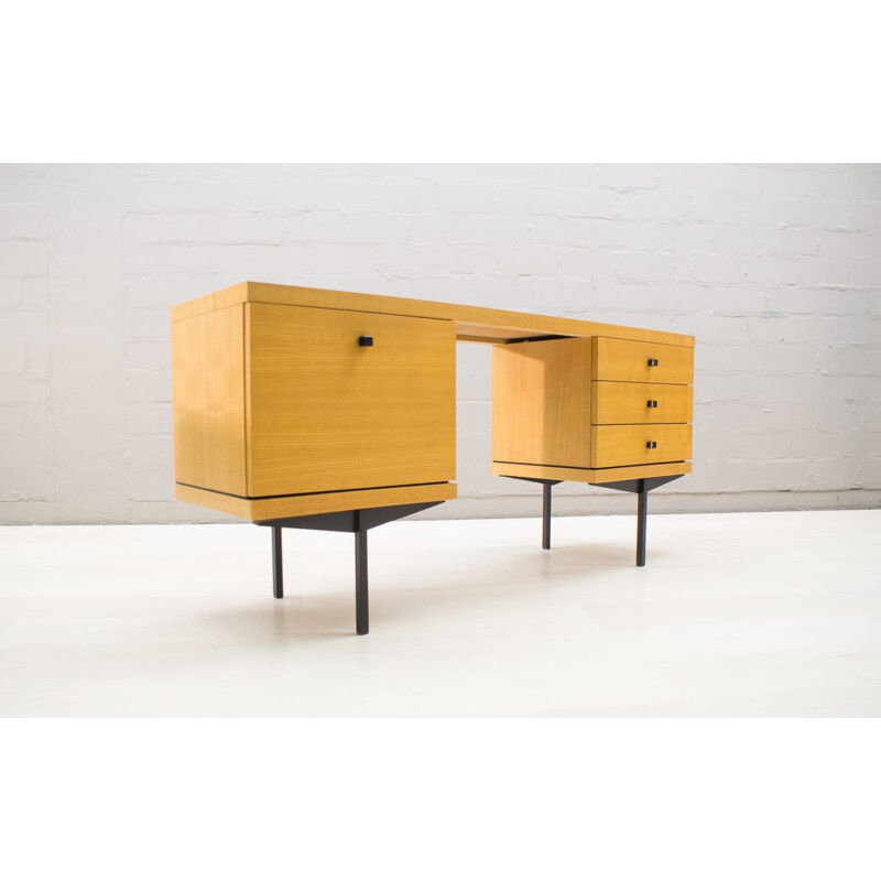 Vintage dressing table by Karl Ohr in wood and metal 1960s