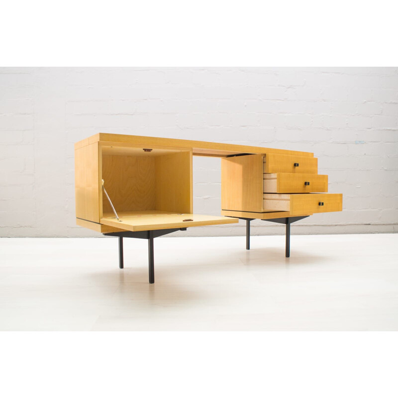 Vintage dressing table by Karl Ohr in wood and metal 1960s