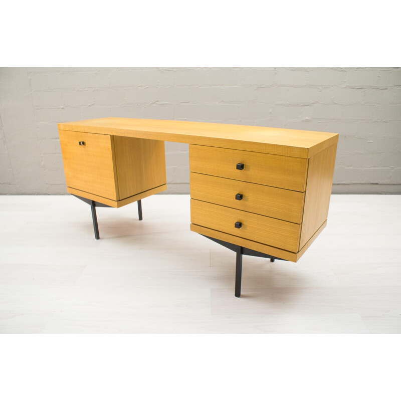 Vintage dressing table by Karl Ohr in wood and metal 1960s