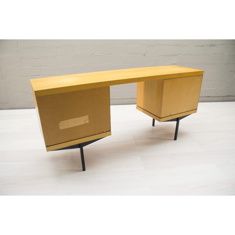 Vintage dressing table by Karl Ohr in wood and metal 1960s