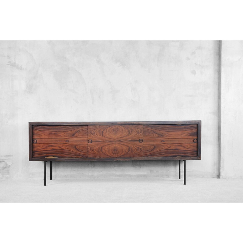 Vintage scandinavian sideboard in rosewood and walnut 1960s