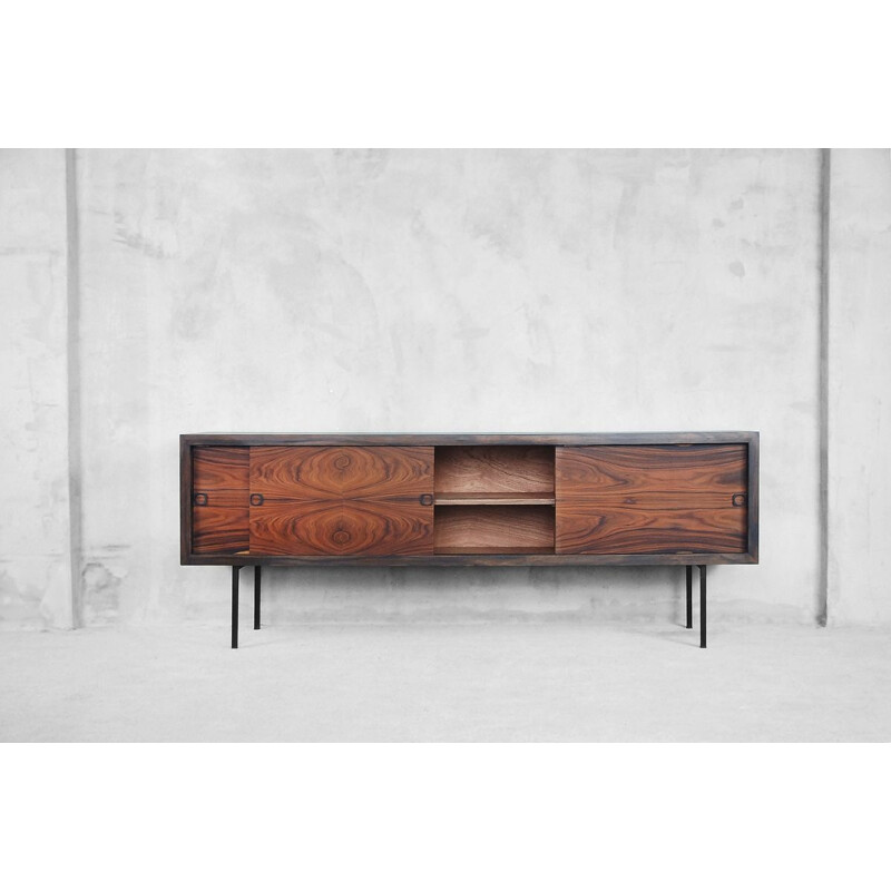 Vintage scandinavian sideboard in rosewood and walnut 1960s