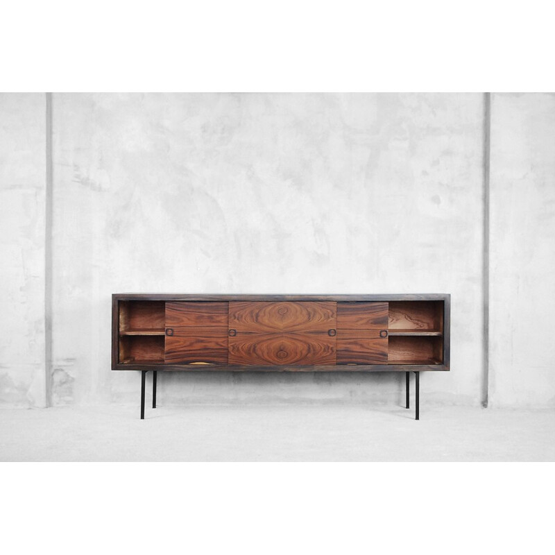 Vintage scandinavian sideboard in rosewood and walnut 1960s