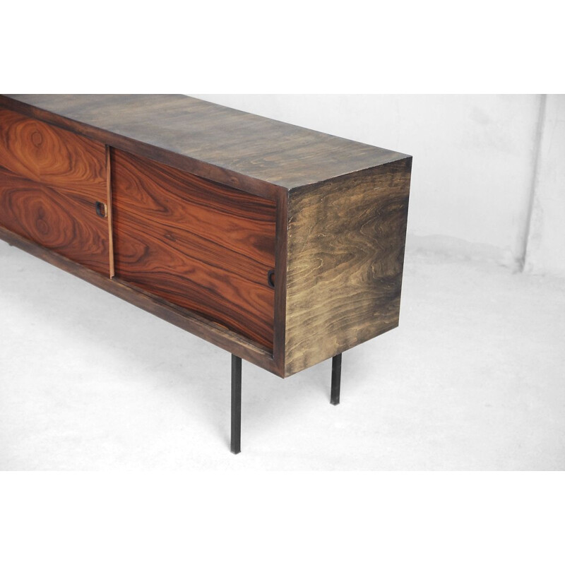 Vintage scandinavian sideboard in rosewood and walnut 1960s