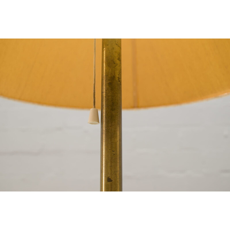 Vintage scandinavian floor lamp for Luxus in brass 1960s