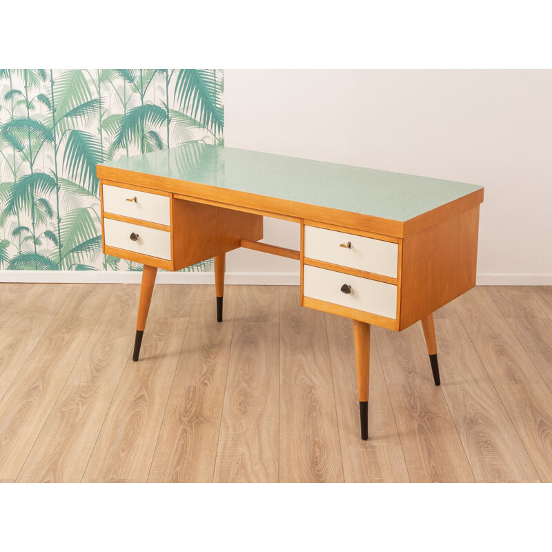 Vintage writing desk in ash Germany 1950s