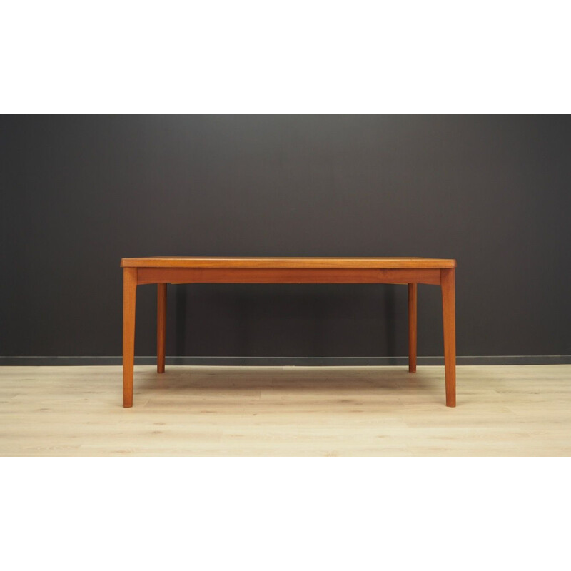 Vintage dining table in teak by Henning Kjaernulf for Vejle Stole Og 60-70s