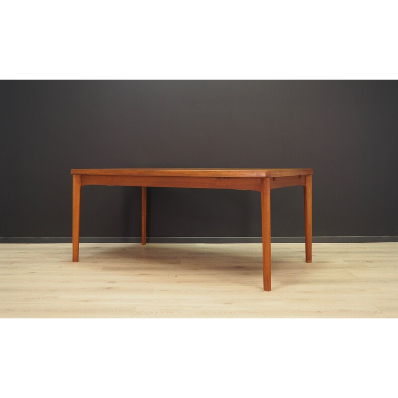 Vintage dining table in teak by Henning Kjaernulf for Vejle Stole Og 60-70s