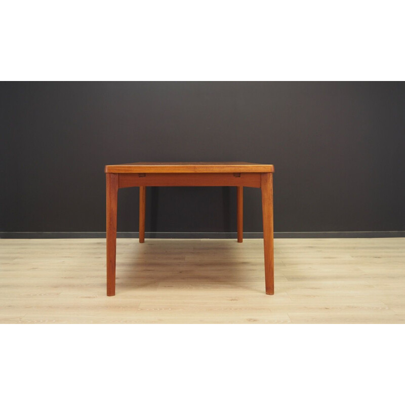 Vintage dining table in teak by Henning Kjaernulf for Vejle Stole Og 60-70s