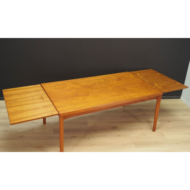 Vintage dining table in teak by Henning Kjaernulf for Vejle Stole Og 60-70s