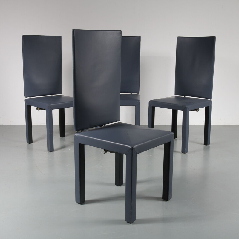 Vintage dining chairs Arcara by Paolo Piva for B&B Italia 1980s 