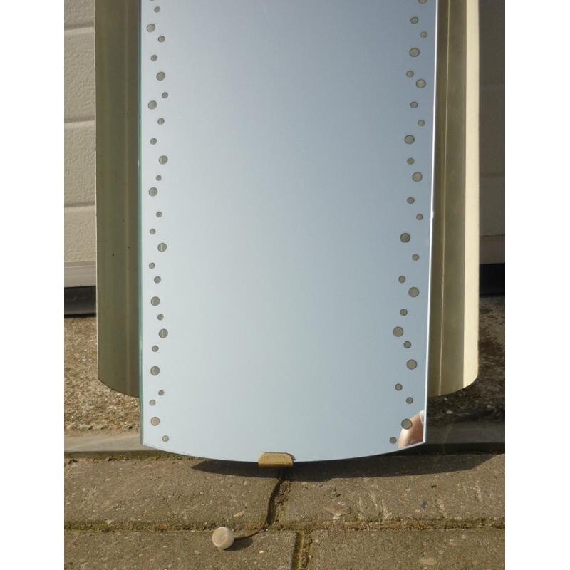 Hillebrand mirror in glass and metal, Ernst IGL - 1960s