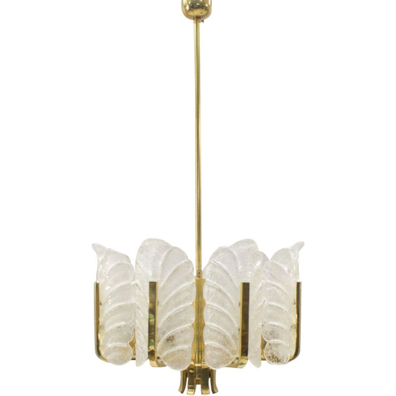 Vintage 8-light chandelier by Carl Fagerlund for Orrefors