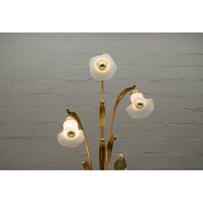 Vintage vloerlamp gouden boom