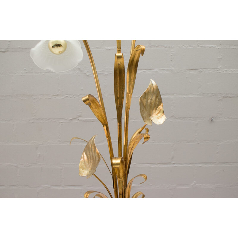 Vintage-Stehlampe Goldener Baum