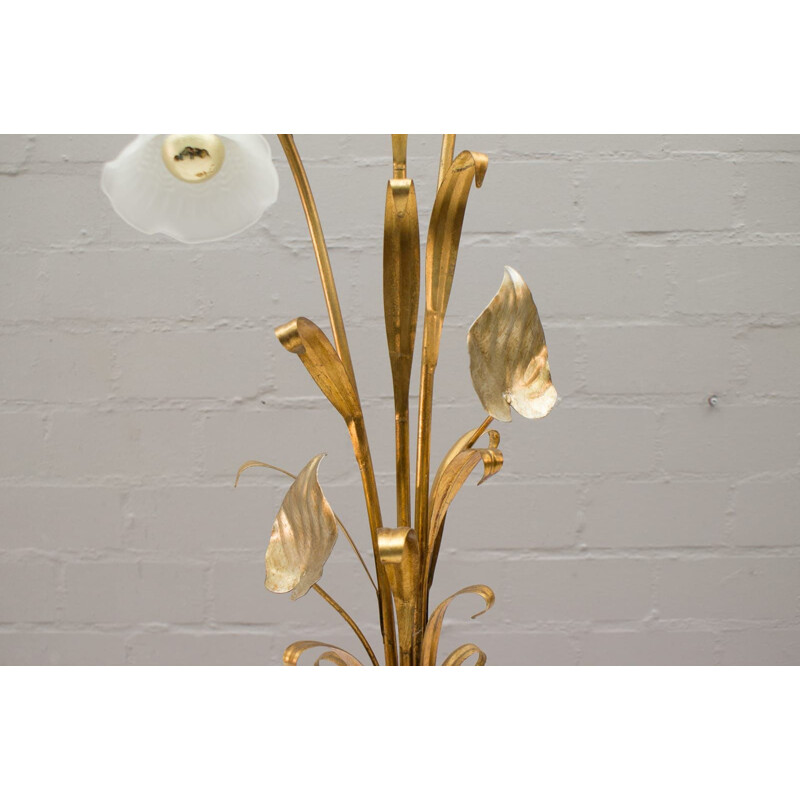 Vintage gold tree floor lamp