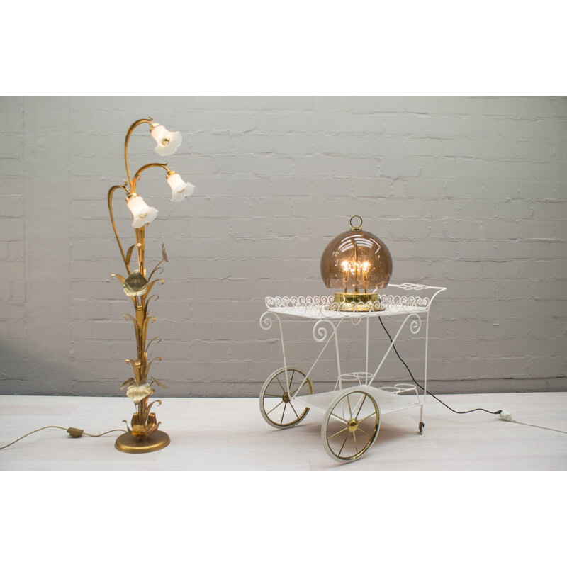 Vintage-Stehlampe Goldener Baum