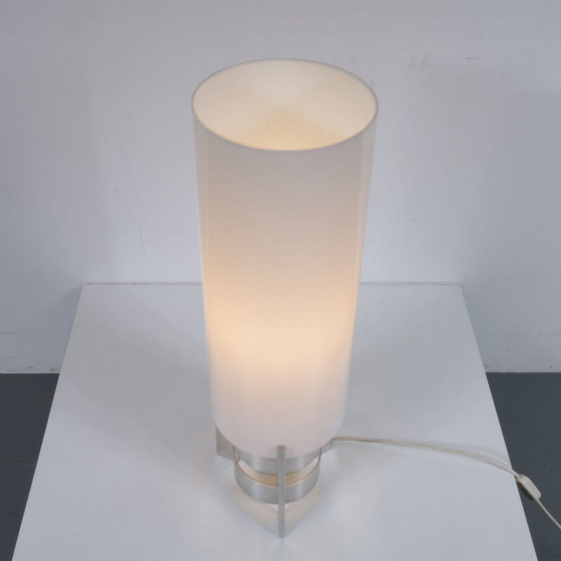 Vintage aluminium table lamp by Artiforte in the Netherlands