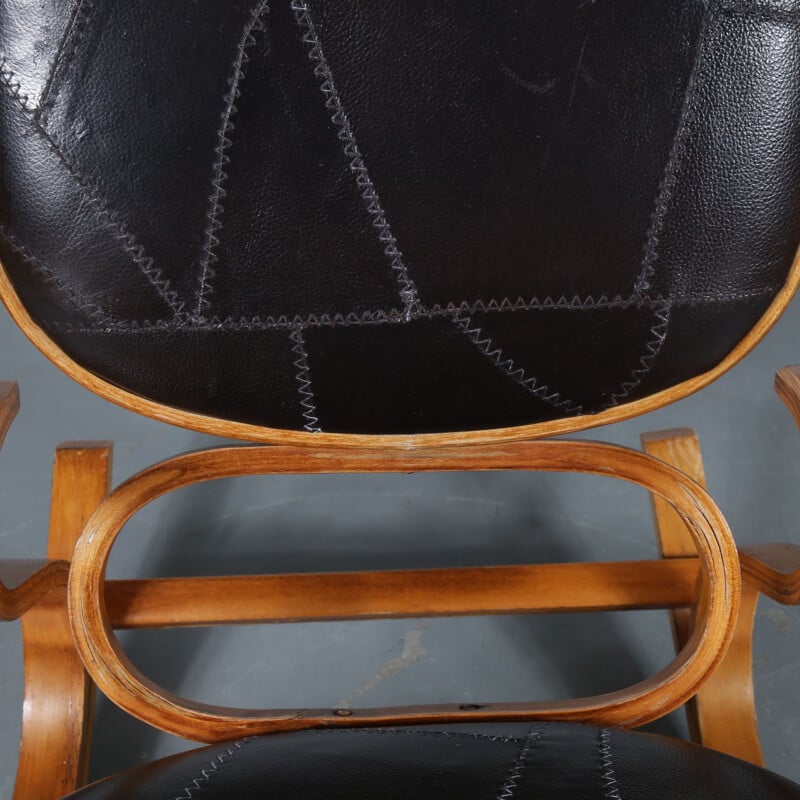 Chaise à bascule vintage par Luigi Crassevig par Crassevig