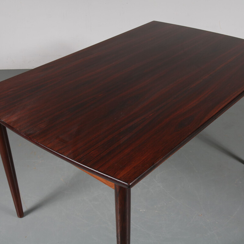 Vintage rosewooden extendible dining table in Denmark