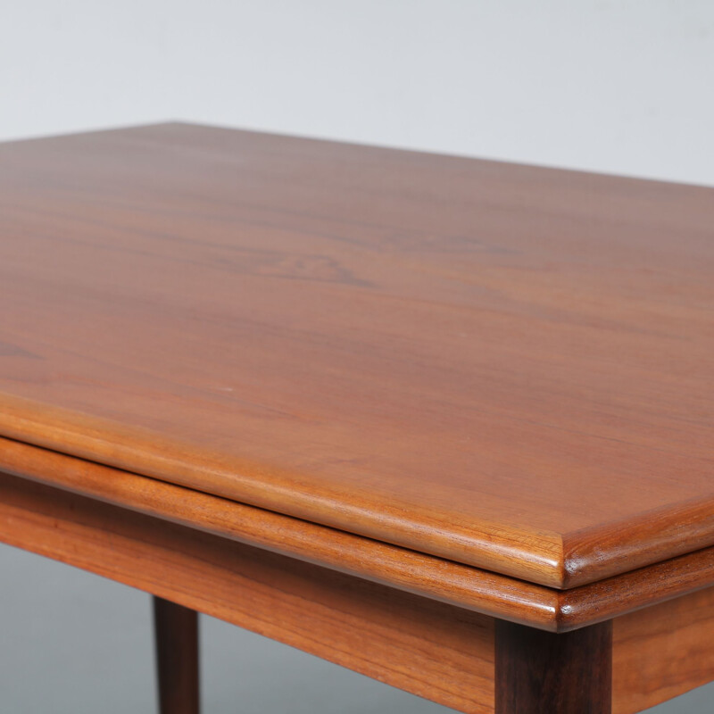 Vintage teak extendible dining table by N&R Mobler in Denmark