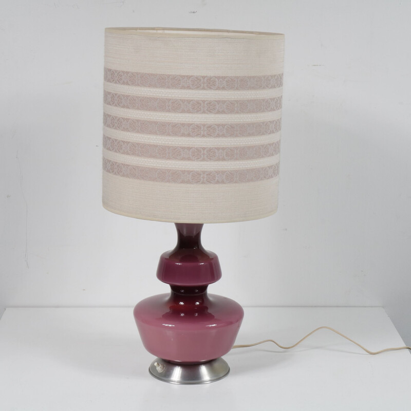 Lampe vintage en verre danoise par Holmegaard Danemark