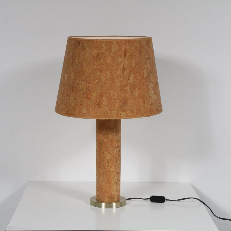 Vintage cork table lamp by Ingo Maurer by M Design