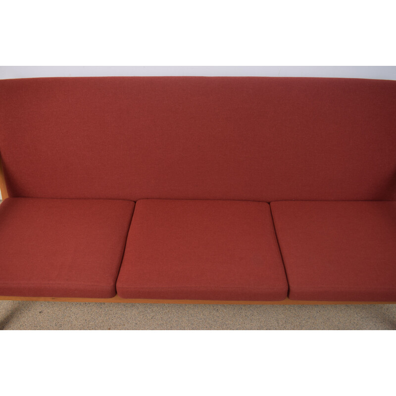 Sofá de 3 lugares de carvalho Vintage GE-265 de Hans Wegner