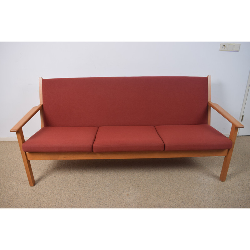 Vintage Eiche 3-Sitzer-Sofa GE-265 von Hans Wegner