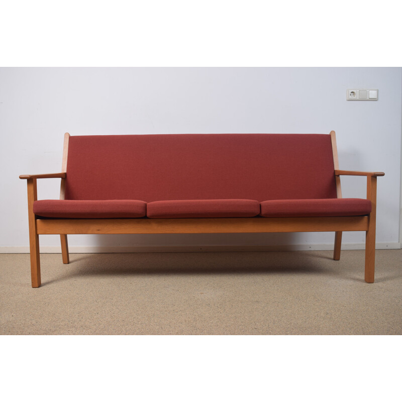 Vintage GE-265 3-seater oak sofa by Hans Wegner