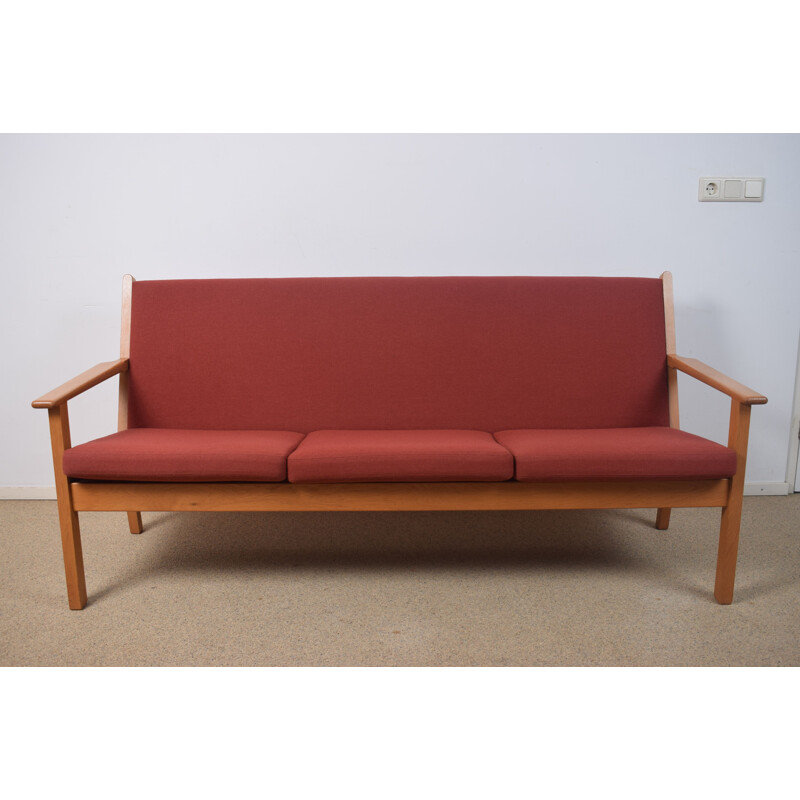 Vintage Eiche 3-Sitzer-Sofa GE-265 von Hans Wegner
