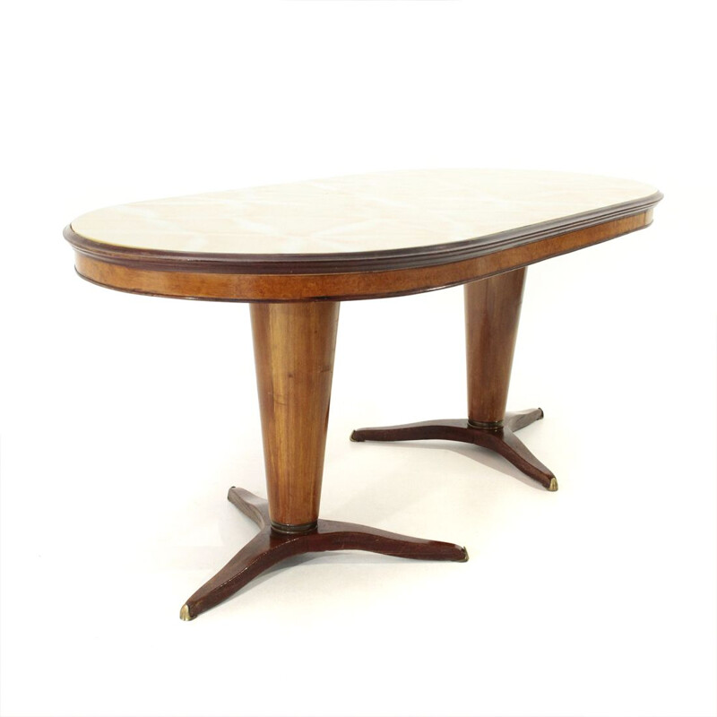 Vintage oval Italian dining table