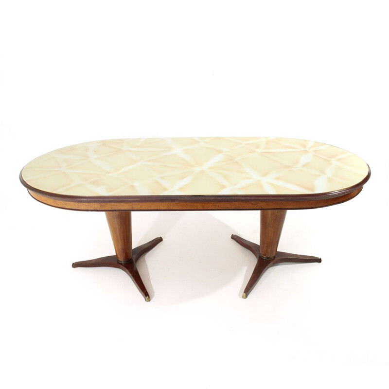 Vintage oval Italian dining table