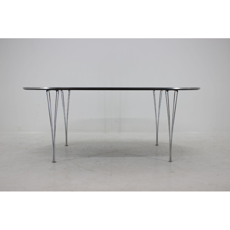 Super Ellipse table in rosewood by Piet Hein and Bruno Mathsson for Fritz Hansen