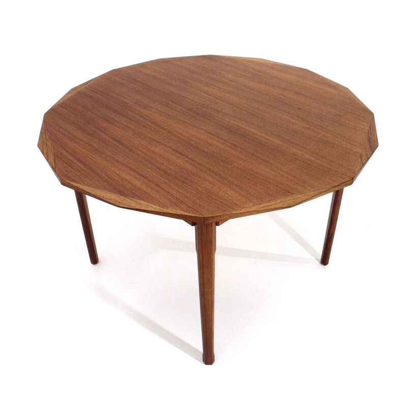 Table ronde vintage en bois par Tredici