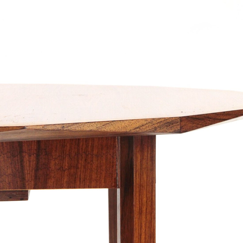 Vintage wooden round dining table by Tredici