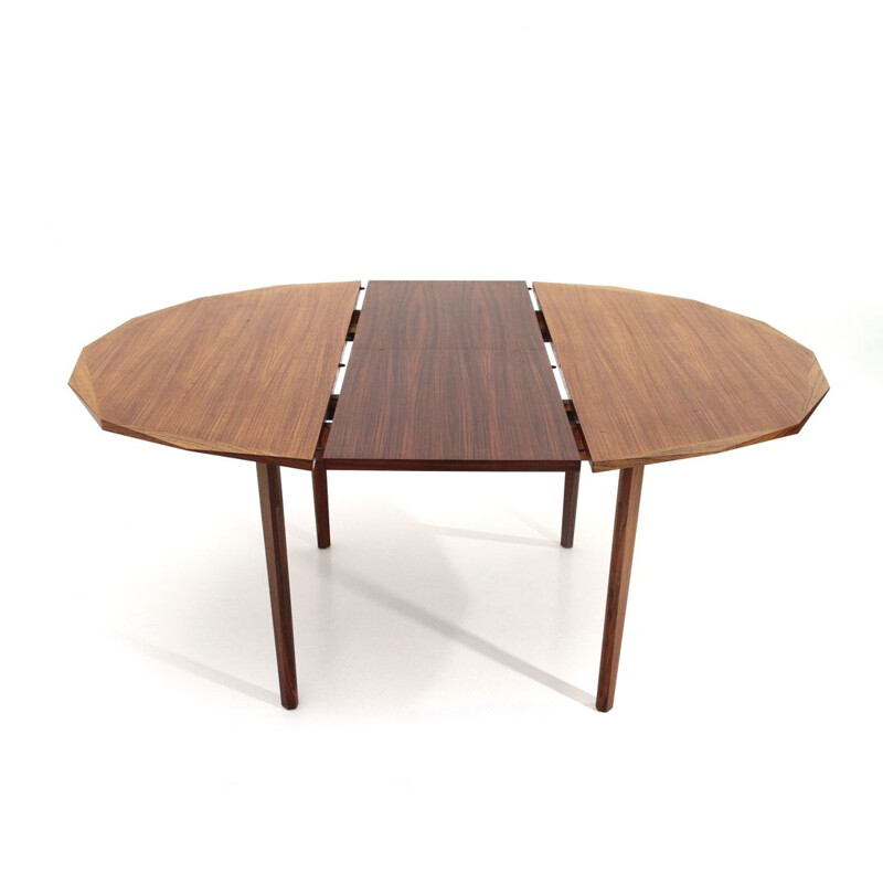 Vintage wooden round dining table by Tredici