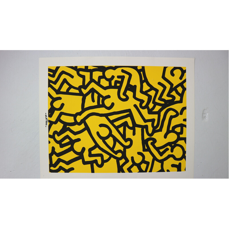 Vintage poster special edition Playboy KH86 by Keith Haring 1990s
