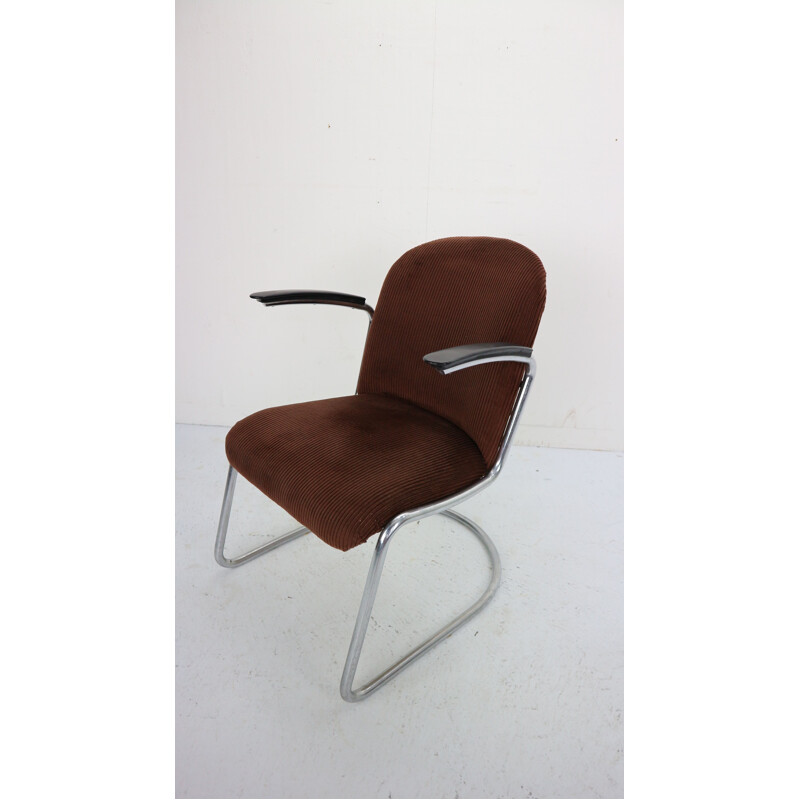 Vintage lounge chair W.H. Gispen by Gispen Culemborg, M-413, 1953
