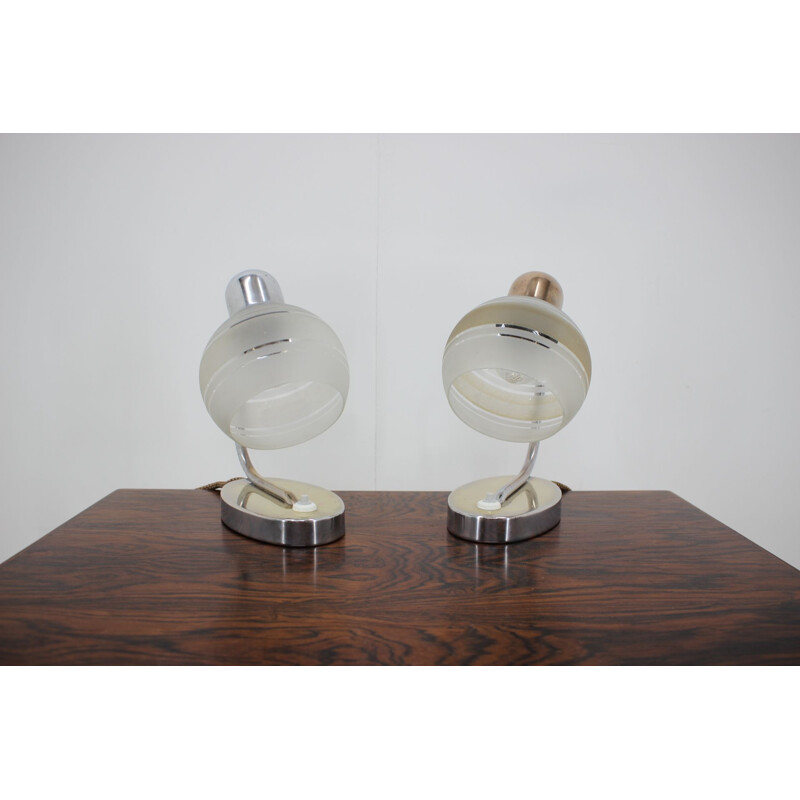 Set of two vintage table lamp, Napako, 1970