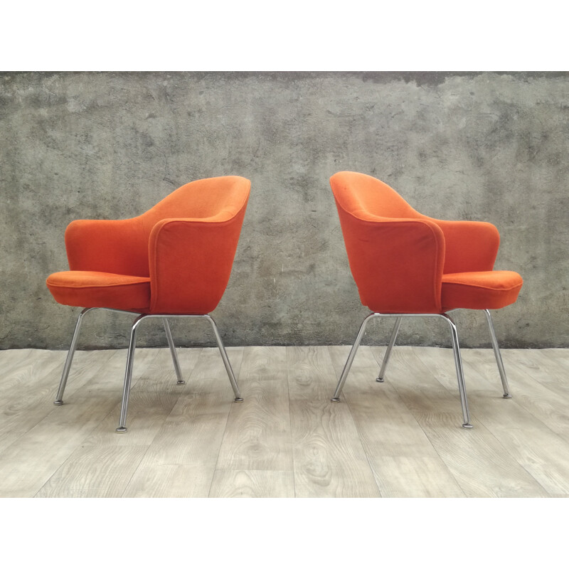 Pair of Conference chairs by Eero Saarinen for Knoll