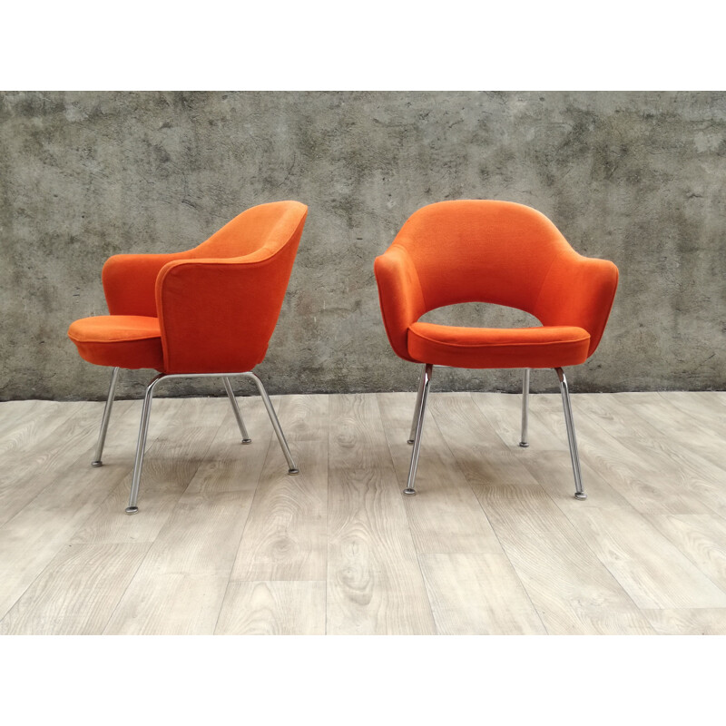 Pair of Conference chairs by Eero Saarinen for Knoll