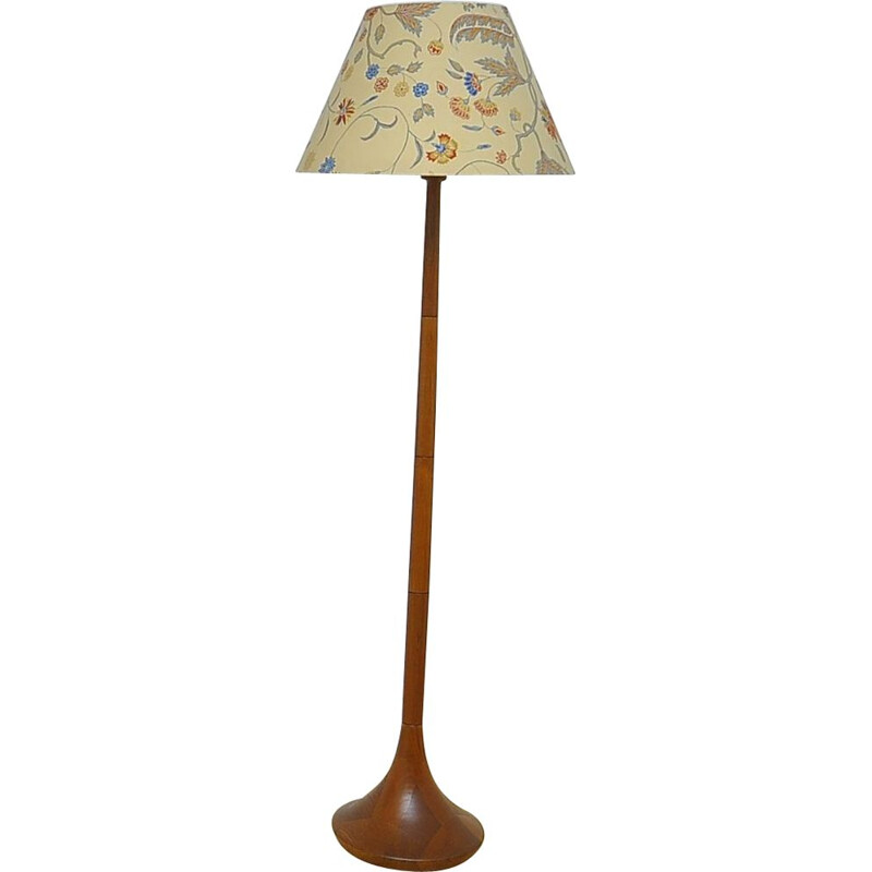 Vintage danish floor lamp made of solid teak 1960s