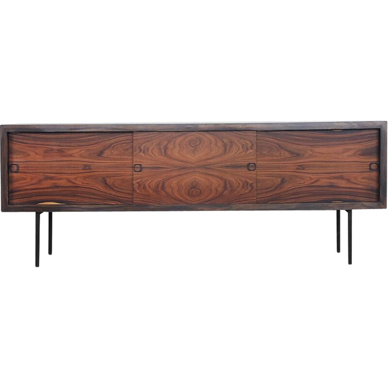 Vintage scandinavian sideboard in rosewood and walnut 1960s