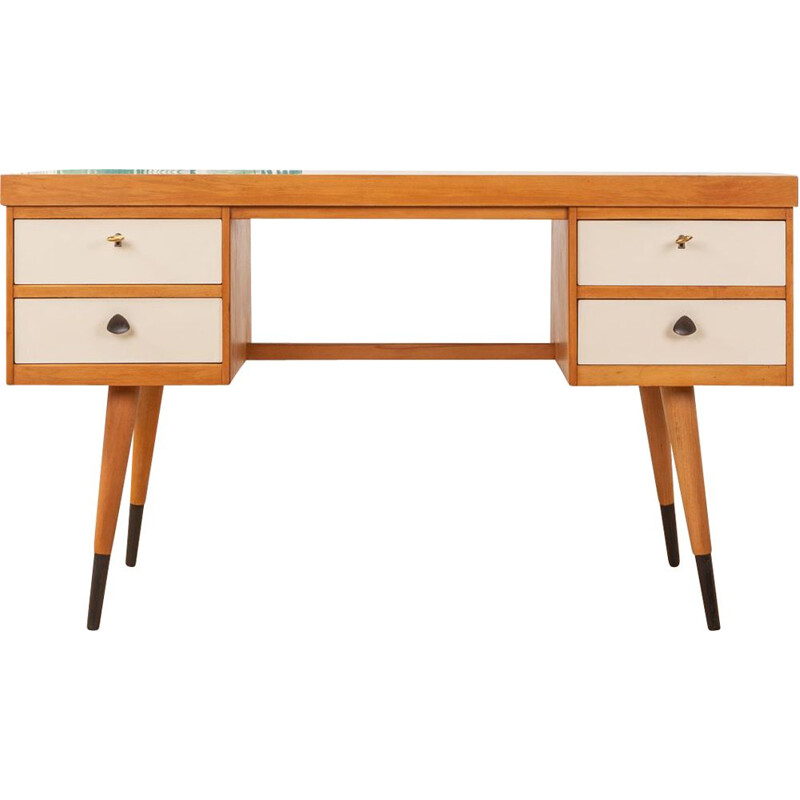 Vintage writing desk in ash Germany 1950s