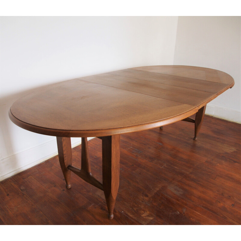 Vintage dining table Guillerme and Chambron