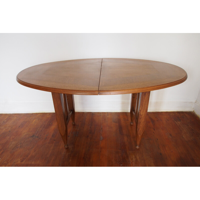 Vintage dining table Guillerme and Chambron